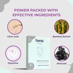 Buy Sanfe Beauty Charcoal Under Eye Gel Pads | Treats dark circles, puffy eyes, fine lines and dehydrated under-eye skin 6 Units - Purplle