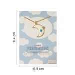 Buy Rack Jack Y2K Charm Pendant Gold Necklace - Evil Eye Moon - White - Purplle