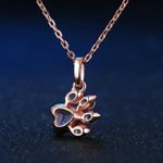 Buy Rack Jack Paw Pendant Necklace - Rose Gold Colour| Birthday Gifts for Girls & Women, Fancy Jewellery - Purplle