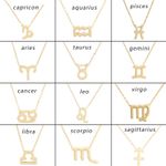 Buy Rack Jack Zodiac Star Sign Pendant Necklace - Gold Colour| Birthday Gifts for Girls & Women, Fancy Jewellery - Purplle