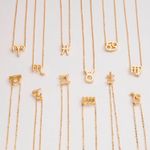 Buy Rack Jack Zodiac Star Sign Pendant Necklace - Gold Colour| Birthday Gifts for Girls & Women, Fancy Jewellery - Purplle