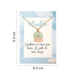 Buy Rack Jack Y2K Charm Pendant RoseGold Necklace - Season Love - Winter - Snow Globe - Purplle