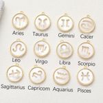 Buy Rack Jack Constellation Mother of Pearl Shell Charm Pendant Gold Necklace - White - Aquarius - Purplle