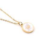Buy Rack Jack Constellation Mother of Pearl Shell Charm Pendant Gold Necklace - White - Aquarius - Purplle