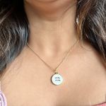 Buy Rack Jack Constellation Mother of Pearl Shell Charm Pendant Gold Necklace - White - Aquarius - Purplle