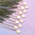 Buy Rack Jack Constellation Mother of Pearl Shell Charm Pendant Gold Necklace - White - Capricorn - Purplle