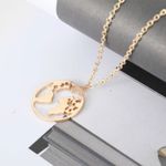 Buy Rack Jack World Map Round Pendant Necklace - Gold Colour| Unisex Birthday Gifts, Fancy Jewellery - Purplle