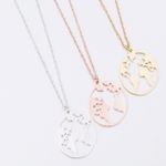 Buy Rack Jack World Map Round Pendant Necklace - Gold Colour| Unisex Birthday Gifts, Fancy Jewellery - Purplle