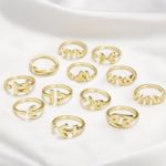 Buy Zodiac Sign Rings - Libra - Gold - Purplle