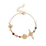 Buy Solar System Beaded Bracelet or Anklet - Gold - Purplle