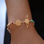 Buy Solar System Beaded Bracelet or Anklet - Gold - Purplle