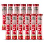 Buy PLIX World's First Apple Cider Vinegar 15 Effervescent Tablets, Pack of 12 (Apple) with vitamin B12 - Purplle