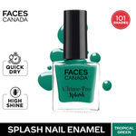 Buy FACES CANADA Ultime Pro Splash Nail Enamel - Tropical Green 59 (8ml) | Quick Drying | Glossy Finish | Long Lasting | No Chip Formula | High Shine Nail Polish For Women | No Harmful Chemicals - Purplle