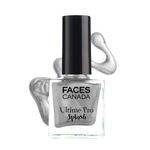 Buy FACES CANADA Ultime Pro Splash Nail Enamel - Silver Frost 61 (8ml) | Quick Drying | Glossy Finish | Long Lasting | No Chip Formula | High Shine Nail Polish For Women | No Harmful Chemicals - Purplle