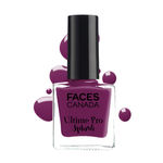 Buy FACES CANADA Ultime Pro Splash Nail Enamel - Mulberry 134 (8ml) | Quick Drying | Glossy Finish | Long Lasting | No Chip Formula | High Shine Nail Polish For Women | No Harmful Chemicals - Purplle