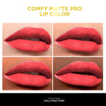Buy FACES CANADA Comfy Matte Pro Liquid Lipstick - Dallying Pink 12, 5.5 ml | 10HR Longstay | Intense Color | Macadamia Oil & Olive Butter Infused | Lightweight Super Smooth | No Dryness | No Alcohol - Purplle