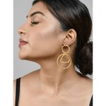 Buy Silvermerc Designs Gold Plated Heart Hoop Earrings - Purplle