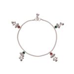 Buy Silvermerc Designs Kolusu Silver plated anket payal for women - Purplle
