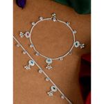 Buy Silvermerc Designs Modern Silver Anklets Traditional Everyday Wear Handcrafted Paijeb. - Purplle