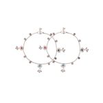 Buy Silvermerc Designs Modern Silver Anklets Traditional Everyday Wear Handcrafted Paijeb. - Purplle