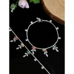 Buy Silvermerc Designs Kolusu Silver Plated Traditional Ethnic Payal - Purplle