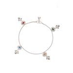 Buy Silvermerc Designs Silver Plated ethnic anklet payal for women - Purplle