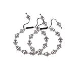 Buy Silvermerc Designs Hamsa Beaded Black Thread Anklet - Purplle