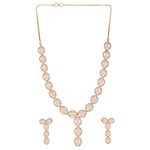 Buy Silvermerc Designs American Diamond Jewellery Set - Purplle