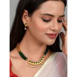Buy Silvermerc Designs Gold Plated Artificial Necklace Jewellery Set For women - Purplle