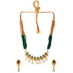 Buy Silvermerc Designs Gold Plated Artificial Necklace Jewellery Set For women - Purplle