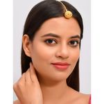 Buy Silvermerc Designs Gold plated Gujar Borla Mangtika - Purplle