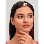 Buy Silvermerc Designs Kundan Meenakari traditional Borla Rakhdi Maangtika - Purplle