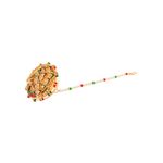 Buy Silvermerc Designs Gold Plated Pearl Studded Meenakari Maang Tikka - Purplle
