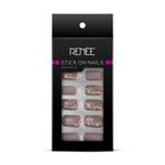 Buy RENEE Stick On Nails DN 04, 24 Reusable Artificial Fake Nail Set, Lightweight & Long Lasting, Easy To Use, Quick Fix For Festivals & Special Occasions - Purplle