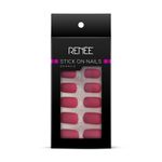 Buy RENEE Stick On Nails MTN 01, 24 Reusable Artificial Fake Nail Set, Lightweight & Long Lasting, Easy To Use, Quick Fix For Festivals & Special Occasions - Purplle