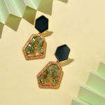 Buy SOHI Green Contemporary Ear Cuff Earrings - Purplle
