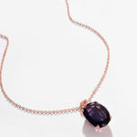 Buy SOHI Purple Gold-Plated Necklace - Purplle
