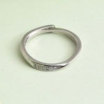Buy SOHI Silver-Plated White Stone Studded Finger Ring - Purplle