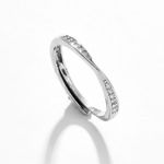 Buy SOHI Silver-Plated White Stone Studded Finger Ring - Purplle