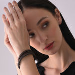 Buy SOHI Women Brown Leather Multistrand Bracelet - Purplle