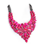 Buy SOHI Pink Black Necklace - Purplle