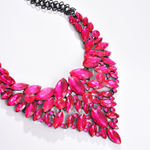 Buy SOHI Pink Black Necklace - Purplle