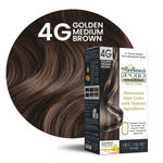 Buy Aequo Organic Damage Free Cream Hair Color Salon Pack 4G Golden Medium Brown 120 ml - Purplle