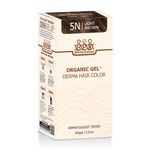 Buy Derma Organic Gel Long Hair Color Light Brown 5N 165g - Purplle