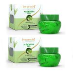 Buy Aryanveda Natural Aloe Vera Gel For Face, Hair & Body 100 Gm Each (Pack Of 2) - Purplle