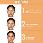 Buy NY Bae All In One Stick - Grander Than Central 3 | Foundation Concealer Contour Colour Corrector Stick | Fair Skin | Creamy Matte Finish | Enriched With Vitamin E | Covers Blemishes & Dark Circles | Medium Coverage | Cruelty Free - Purplle
