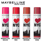 Buy Maybelline New York Baby Lips Loves NYC Tinted Lip Balm for dark & pigmented lips, Highline Wine, 4g - Purplle