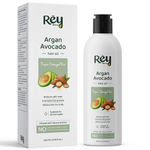 Buy Rey Naturals Moroccan Argan Avocado Hair Shampoo (300ml) + Conditioner (250ml) + Hair Oil (200ml) Combo to Repair Damaged Hair - Purplle