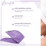 Buy SANFE Selfly Microfiber Hair Wrap Towel for Lock in Moisture for Healthier Shinnier & Smoother Hair - Purplle