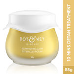 Buy Dot & Key Illuminating Glow Detan Clay Polish with Green Tea & Lemon Verbena | Tan Removal Face Mask for All Skin Types | 85g - Purplle